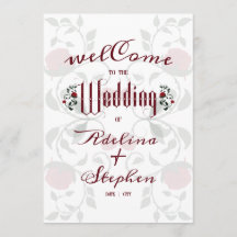 Gotische bruiloft Rode rozen Moody Order of Servic