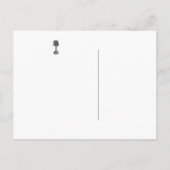 Gotische bruiloft Save the Date Briefkaart (Achterkant)