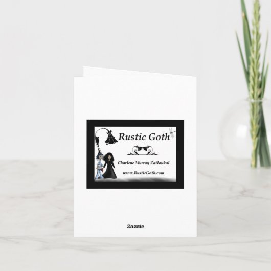 Gotische bruiloft Save the Date Kaart (Achterkant)