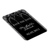 Gotische bruiloft Save the Date Magneten (Rechterzijde)