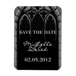 Gotische bruiloft Save the Date Magneten