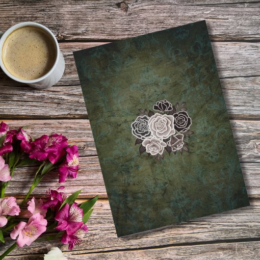 Gotische bruiloft Schattigee skeletten Dans Van Go Kaart