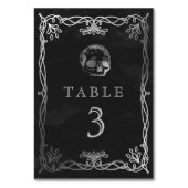 Gotische bruiloft schedel kaart (Voorkant)