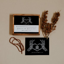 Gotische Bruiloft Skelet Handen Bruiloft QR Code R