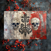  Gotische bruiloft skelet schedel decoupage Tissuepapier