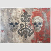  Gotische bruiloft skelet schedel decoupage Tissuepapier (Voorkant)