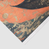 Gotische bruiloft Skelet Zeemeermin Schedel Decoup Tissuepapier (Detail)