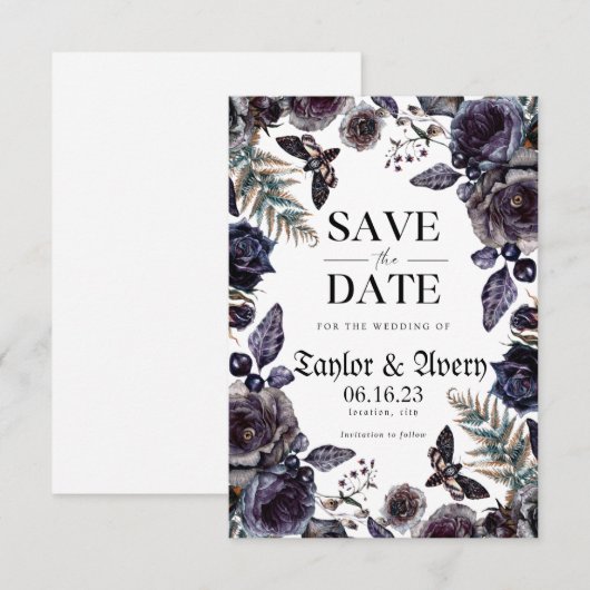 Gotische bruiloft | Tot de dood ons deel | Hallowe (Voorkant / Achterkant)