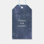 Gotische bruiloft verguld Lijst Monogram Cadeaulabel (Achterkant)