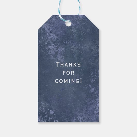 Gotische bruiloft verguld Lijst Monogram Cadeaulabel (Achterkant)