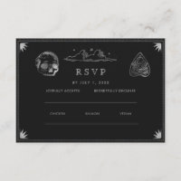 Gotische bruiloft website | RSVP QR-code