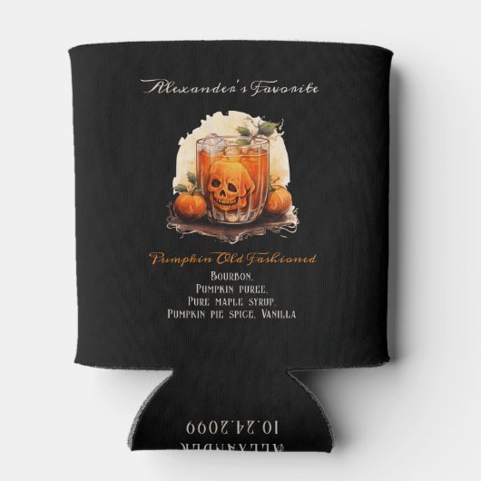 Gotische bruiloft Whimsigoth handtekening Drink zi Blikjeskoeler (Achterkant)