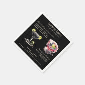 Gotische bruiloft Whimsigoth Signature Drinken Servet (Hoek)