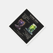 Gotische bruiloft Whimsigoth Signature Drinken Servet (Hoek)