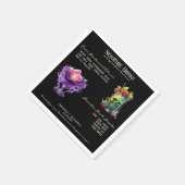 Gotische Bruiloft Whimsigoth Signature Drinken Tek Servet (Hoek)