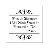 Gotische Bruiloft Zelfinktende Stempel (Design)