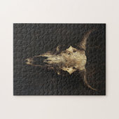 Gotische Bull Skull Decoupage Legpuzzel (Horizontaal)