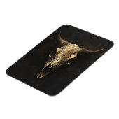 Gotische Bull Skull Decoupage Magneet (Linkerzijde)