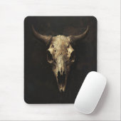 Gotische Bull Skull Decoupage Muismat (Met muis)