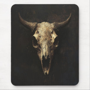 Gotische Bull Skull Decoupage Muismat