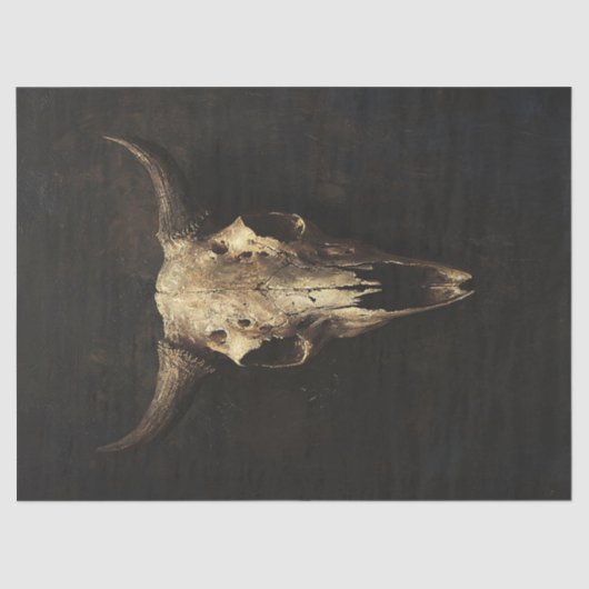 Gotische Bull Skull Decoupage Tissuepapier (Voorkant)