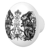 Gotische Chinchilla Anatomie Keramische Knop (Rechts)