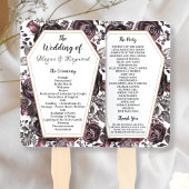Gotische  Coffin HalloWedding Program Hand Handwaaier