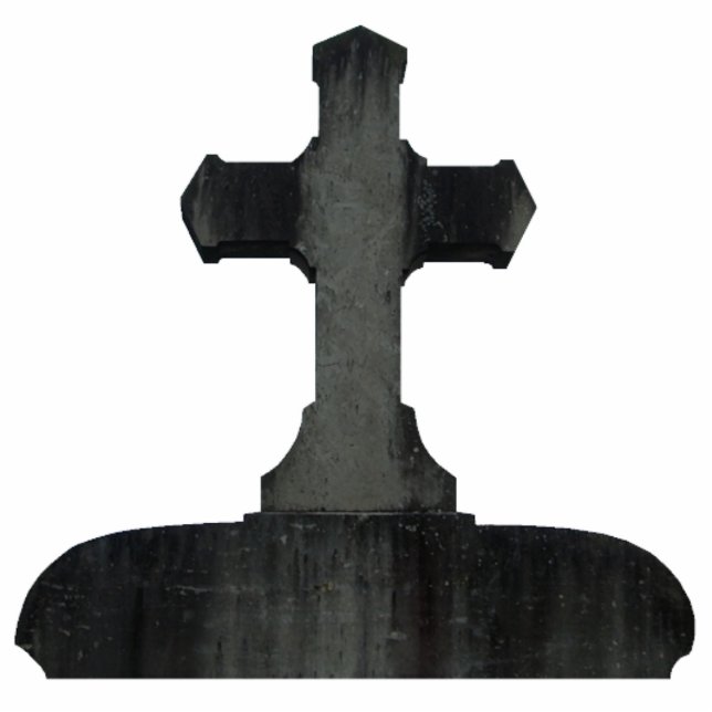 Gotische cross tombstone magneet fotobeeldje magneet (Voorkant)
