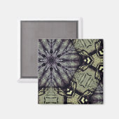 Gotische crypte mandala magneet (Voorkant / Achterkant)