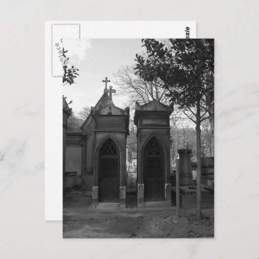 Gotische crypten briefkaart (Voorkant / Achterkant)