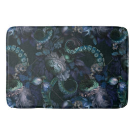Gotische Cthulhu turquoise tent met bloemen Badmat