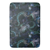 Gotische Cthulhu turquoise tent met bloemen Badmat (Voorkant Verticaal)