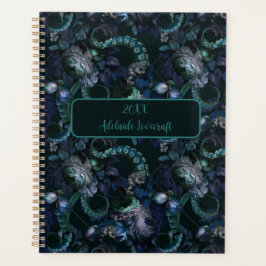 Gotische Cthulhu Turquoise Tentakel Gepersonalisee Planner