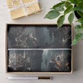 Gotische cyberpunk demon gezichtsmaskers tissuepapier (Geschenk)