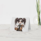 Gotische Dachshund Pasen Kaart (Voorkant)