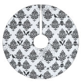 Gotische Damast Patroon Spinnen Schedels Vleermuiz Kerstboom Rok (Voorkant)