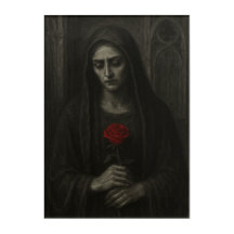 Gotische dame in rouw Acryl Poster