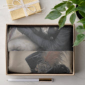 Gotische Dame Macaw Decoupage Tissuepapier (Geschenk)