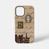 Gotische Dark Academia Collage iPhone Hoesje (Achterkant)