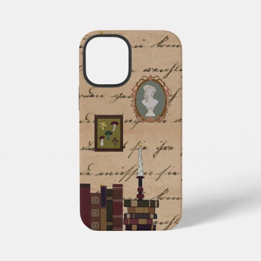  Gotische Dark Academia Collage iPhone Hoesje (Achterkant)