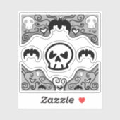Gotische decoratieve Stickers (Vel)
