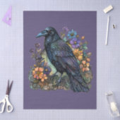 Gotische Decoupage Raven Bloemen Kleurrijk Tissuepapier (Craft)
