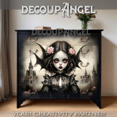 Gotische dochter van Dracula Decoupage Tissuepapier