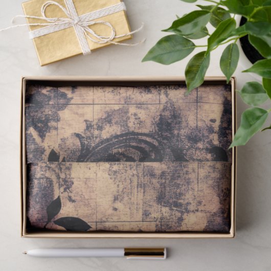 Gotische Donkere Kaart Decoupage Print Tissuepapier (Geschenk)