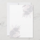 Gotische donkere schedel bloemenhalloween bruiloft kaart (Achterkant)