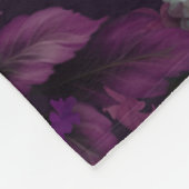 Gotische donkerroze tentakel met bloemen fleece deken (Hoek)