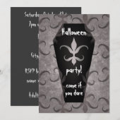 Gotische doodskist Halloween feest Kaart (Voorkant / Achterkant)