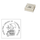 Gotische Draak Aangepast Boek Uit De Bibliotheek V Rubberstempel (Gestempeld)