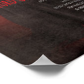 Gotische Dracula Graaf Vlad Horror Poster (Hoek)