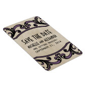 Gotische draden sparen de Datum Magnet, Paarse Magneet (Rechterzijde)